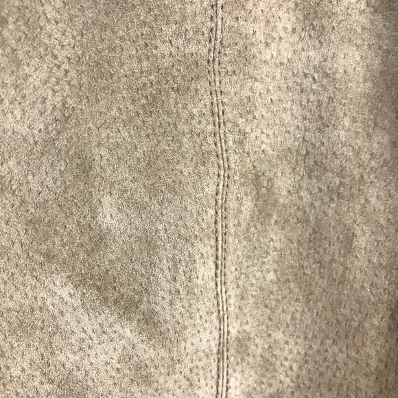 BlankNYC Genuine Suede Mini Skirt in Taupe - Picture 3 of 9